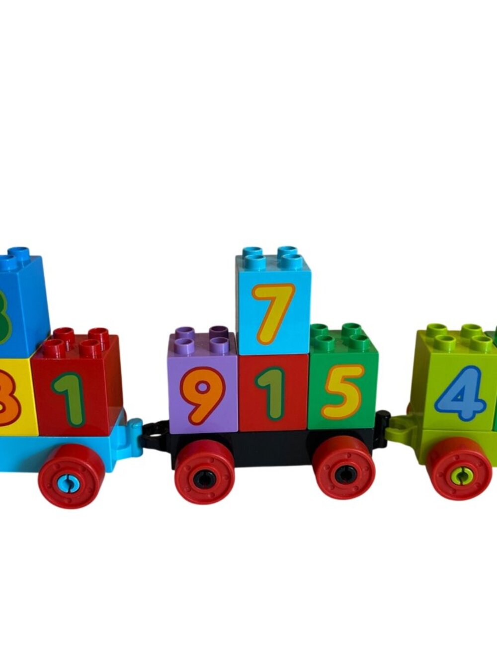 LEGO Duplo Train Car Lot Numbers Blocks 2x2 Building Pretend Play Toys